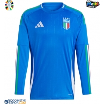 Moški Nogometni dresi Italija Domači EP 2024 Dolgi Rokav